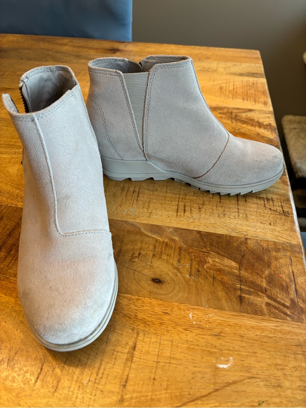 Sorel Tan Suede Wedge Boots